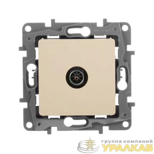 Розетка телевизионная TV СП Etika 2дБ 0-2400МГц с топологией "звезда" механизм сл. кость IEK 