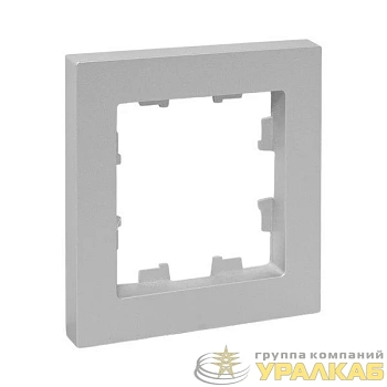 Рамка 1-м Эпика пластик алюм. EKF 