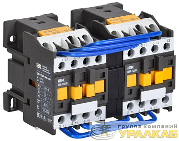 Контактор КМИ-11230 реверс 12А 230В/АС3 2НО IEK KKM13-012-230-20-1