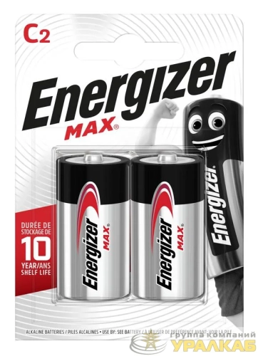Элемент питания алкалиновый C/LR14/343 Max BL2 (блист.2шт) Energizer E302306700 детальная картинка