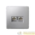 Розетка двойная компьютерная ArtGallery RJ45+RJ45 кат. 6A механизм алюм. SE Розетка двойная компьютерная ArtGallery RJ45+RJ45 кат. 6A механизм алюм. SE