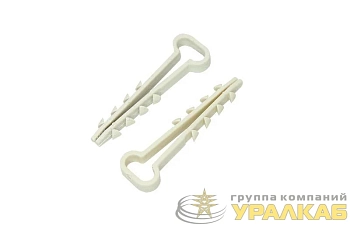 Дюбель-хомут 5-10 для плоского кабеля бел. (уп.100 шт) PROCONNECT 07-4611