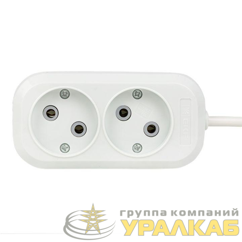 Удлинитель 2х3м без заземл. 10А IP20 Эксперт 2.2кВт ПВС 2х0.75 PROxima EKF UBA10-275-2-03 детальная картинка
