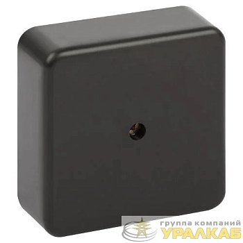 Коробка распаячная 75х75х28мм без клеммы IP40 черн. BS-B-75-75-28 Эра 