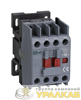 Контактор КМ-102 3п 9А кат. 230В AC 1НО AC-3 AC-4 DEKraft 22001DEK