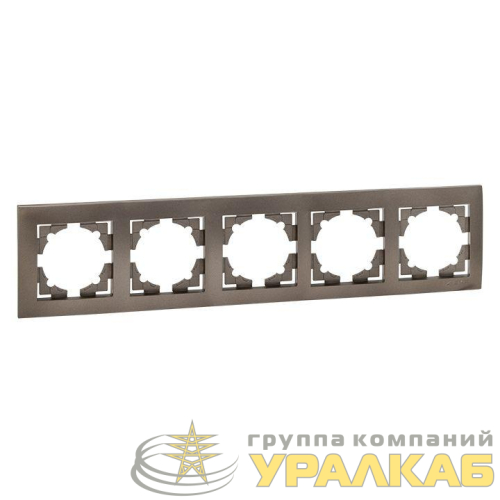 Рамка 5-м Валенсия графит EKF EWM-G-305-60 детальная картинка
