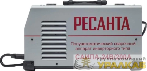 Инвертор сварочный полуавтомат. САИПА-24В/200А MIG 6в1 Ресанта 65/110 детальная картинка