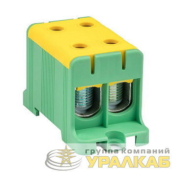 Клемма силовая вводная двойная КСВ 16-95кв.мм желт./зел. EKF plc-kvs2-16-95-y-green