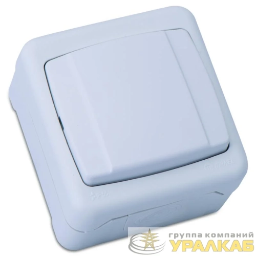Выключатель проходной 1-кл. IP55 бел. Makel 