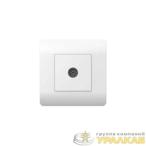 Розетка телевизионная одиночная TV NEW3-E коннектор бел. CHINT 