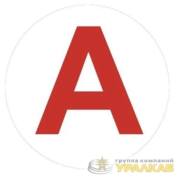 Этикетка самоклеящаяся INFO-LLP-129 50х50мм А для маркировки аварийных светильников Эра 