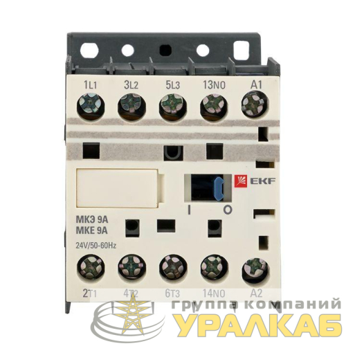 Мини-контактор МКЭ 9А кат. 24В AC 1НО PROxima EKF Mctr-s-9-24 детальная картинка