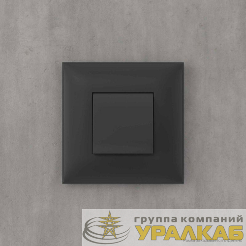 Вывод кабеля из стены Avanti "Черный матовый" DKC 4412983 детальная картинка