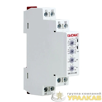 Реле контроля тока тип DRC 0.2-2А конфигурация контакта 1CO 24-240 AC/DC DKC DRC-C2-1-240