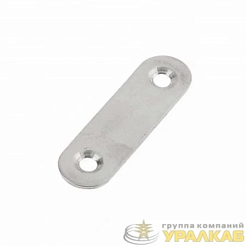 Пластина крепежная мебельная 80х17х2мм оцинк. Tech-Krep/Zitar 