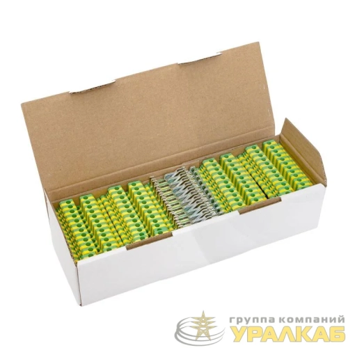 Колодка клеммная винтовая 2.5 UT земля EKF scr-ut-2.5-pe