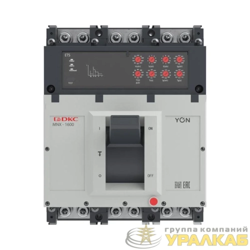 Выключатель автоматический 3P 1250А 70кА pro MNX1600L при AC415V расцепитель ETS YON 