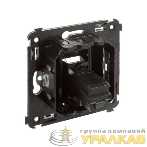 Розетка USB 3.0 1-м СП Avanti "Черный матовый" тип А-А DKC 4412303 детальная картинка
