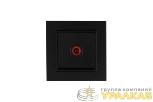 Розетка телевизионная Karea черна. Makel 