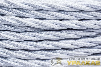 Провод ретро 2х1.5 глянец бел. (уп.50м) Bironi 