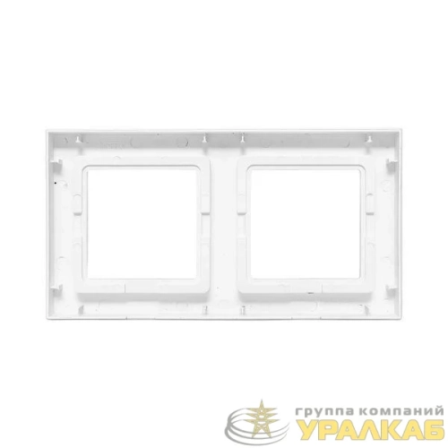 Рамка 2-м Эпика IP44 пластик алюм. EKF 
