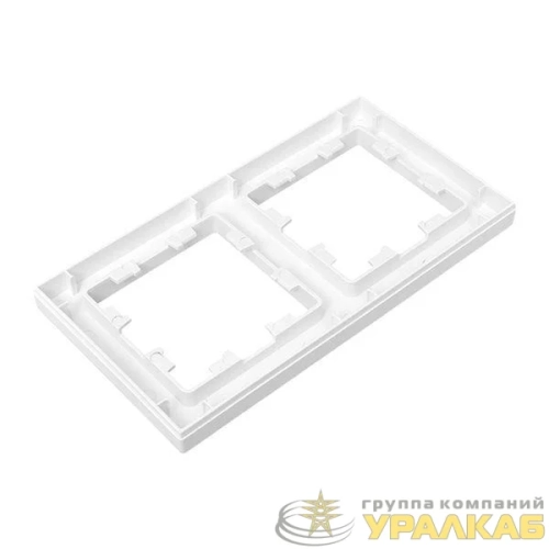 Рамка 2-м Эпика пластик бел. EKF 