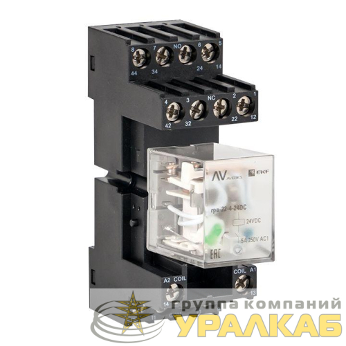 Разъем для реле РМ4 22/4 AVERES EKF rm4-22-4 детальная картинка