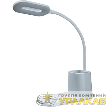 Светильник светодиодный настольный 93 269 NDF-D037-10W-MK-WH-LED 10Вт 3000/4000/6000К 140лм сенсор USB беспров. заряд. моб. устр. с подставкой для канц. на основании бел. Navigator 93269