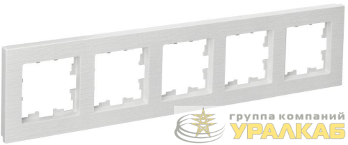 Рамка 5-м BRITE РУ-5-Бр бел. рифленый IEK BR-M52-51-K01 детальная картинка