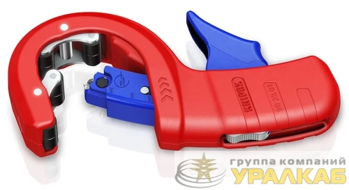 Труборез для канализационных пластиковых труб DP50 d32/40/50мм толщина max 2.4мм длина 202мм BK KNIPEX KN-902301BK детальная картинка