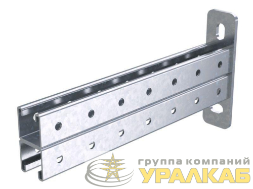 Консоль двойная 41х41 осн.300 нерж. сталь INOX 304 DKC IBBD4130C детальная картинка