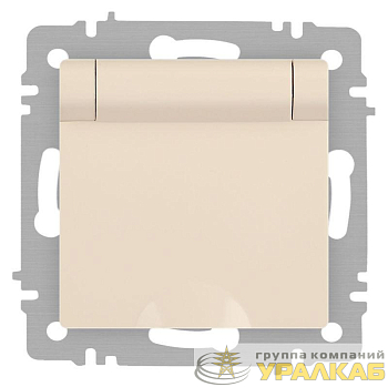 Розетка Accent 6-203-02 2P+E Schuko с крышкой 16А-250В IP20 СУ сл.кость Intro Б0063716