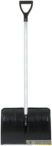 Лопата для уборки снега "Снеговик" 500х375х1355мм алюм. черенок; пластик. 68104 детальная картинка
