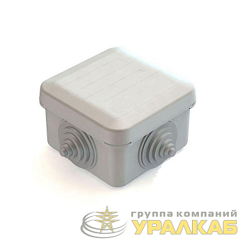 Коробка распаячная для наружного монтажа 70х70х40мм IP55 4 гермоввода с защелк. крышкой CHINT 