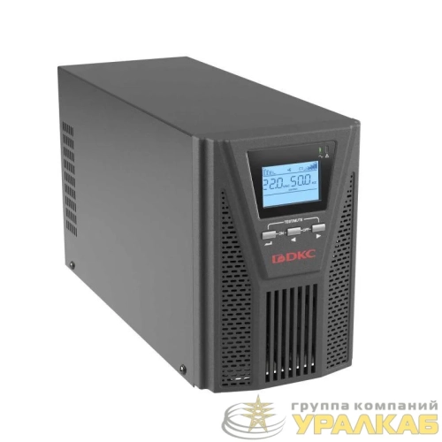 Источник бесперебойного питания Онлайн для Small Tower 1000 ВА/900Вт 1/1 2xSchuko EPO USB RS-232 RJ45 3х7А.ч DKC 