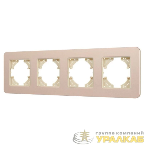 Рамка 4-м FRM-AKIRY-SFAL-4-GD алюм. Arlight 