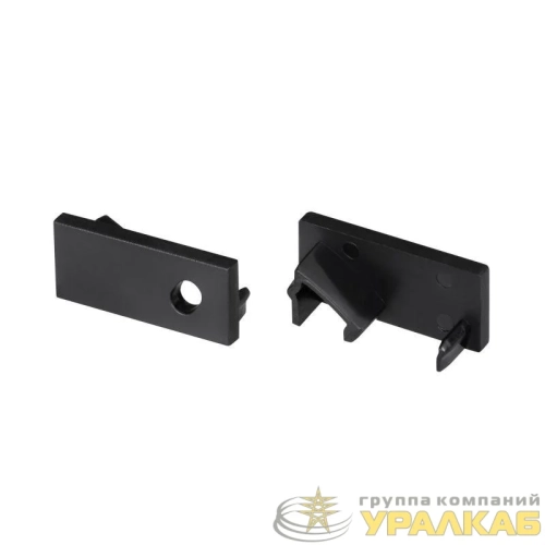 Комплект заглушек SL-BEVEL-W21 BLACK пластик (комплект) Arlight 