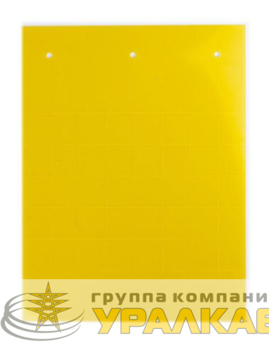 Табличка полужесткая установка в держатель ПВХ-0.5 желт. (уп.240шт) DKC TAS2715Y детальная картинка