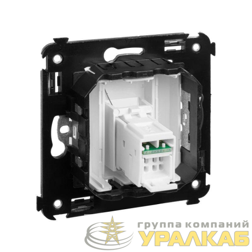 Розетка компьютерная 1-м СП Avanti "Белое облако" RJ45 кат.5E DKC 4400463 детальная картинка
