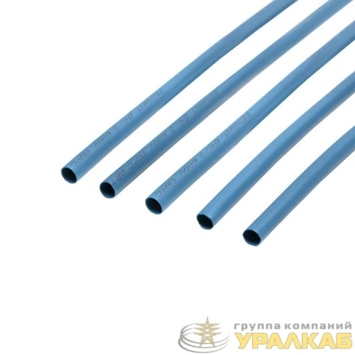 Трубка термоусадочная ТУТ нг 6.0/3.0 син. 1м Rexant 