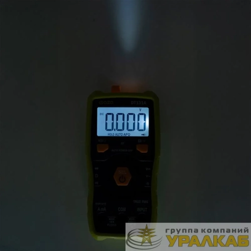 Мультиметр смарт цифровой DT131A встроен. фонарь ФАZА 