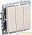 Выключатель 3-кл. СП BRITE ВС10-3-0-БрКр 10А механизм беж. IEK BR-V30-0-10-K10