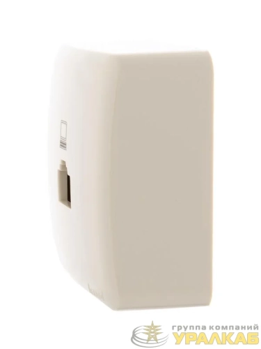 Розетка компьютерная 1-м ОП Viola RJ45 крем. LEZARD 