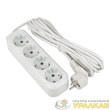 Удлинитель 4х5м с заземл. 16А IP20 Эксперт 3.0кВт ПВС 3х1 PROxima EKF UBA16-310-4-05