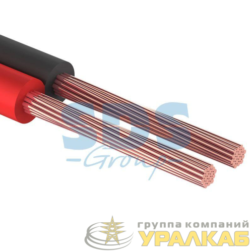 Кабель Stereo 2х0.50 красн./черн. (уп.5м) Rexant 01-6103-3-05