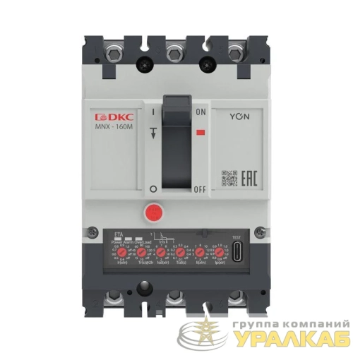 Выключатель автоматический 3P 160А 100кА pro MNX160M при AC415V расцепитель ETE YON 