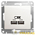Розетка USB Glossa тип A+C 5В/2.4А 2х5В/1.2А механизм перламутр. SE 