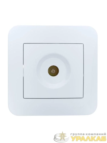 Розетка телевизионная проходная TV СП ASTI IP20 в сборе бел. LEZARD 7081-0202-129 детальная картинка