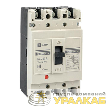 Выключатель автоматический 3п 100/63А 35кА ВА-99М PROxima EKF mccb99-100-63m
