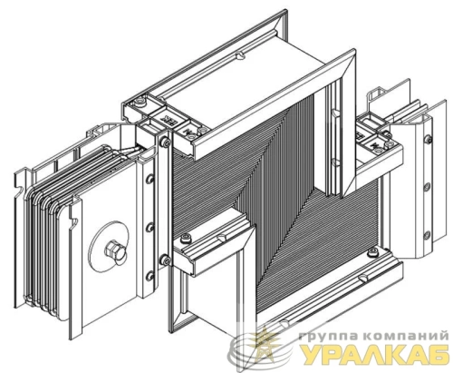 Секция Z вниз 2500А Al 3L+N+PER НК IP55 тран. IEK LB-2500A4-25-F-ZD детальная картинка
